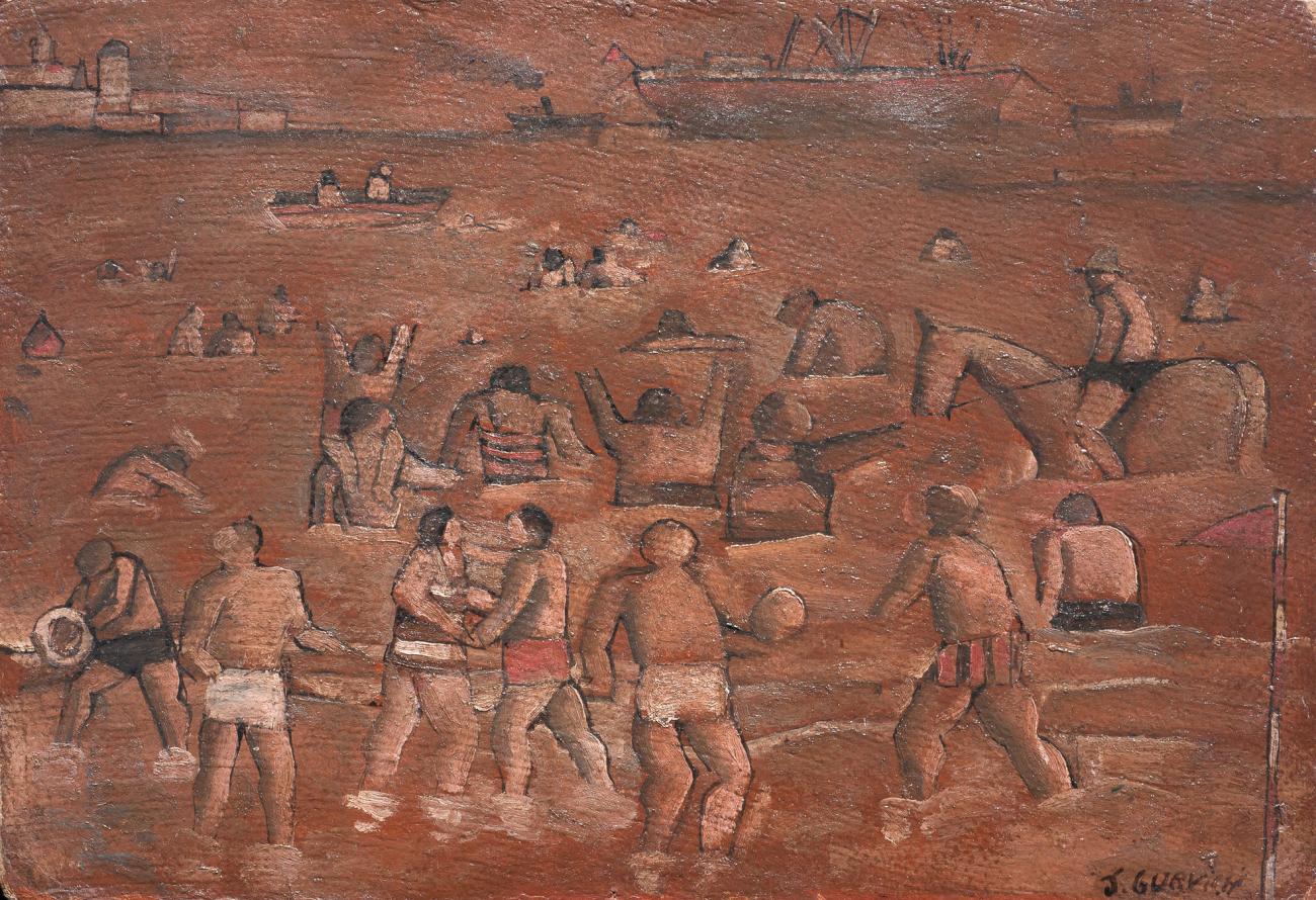 En la playa del cerro