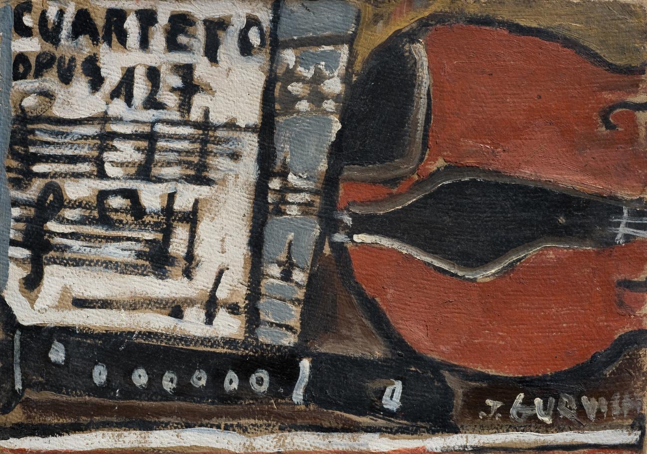 Naturaleza muerta con vialín