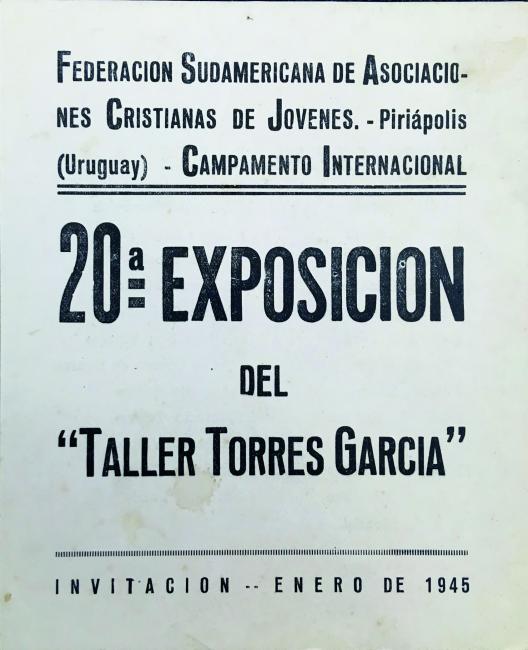 1945 - 20ª Exposición del Taller Torres García.